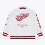 White Detroit Red Wings Full Snap Jacket