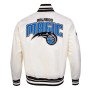 White Orlando Magic Satin Jacket