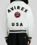 Avirex Stadium Embroidered White Jacket for men