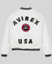Avirex Stadium Embroidered Leather Jacket for men
