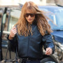 Bella Hadid Milan Fashion Week 2026 Leather Jacket