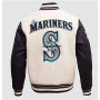 White Seattle Mariners Varsity Jacket