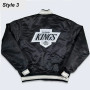 Los Angeles Kings Black Satin Jacket for men