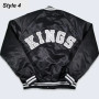 Los Angeles Kings Satin Full-Snap Jacket