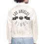 Los Angeles Kings Round Team Logo Varsity Satin Jacket for men