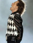Michael Jagger The Rolling Stones Black And White Jacket for men