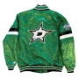 Dallas Stars Satin Bomber Green Jacket