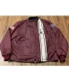 Ford Mustang Cobra Shelby Striped Maroon Jacket