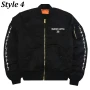 Warren Lotas XO Black Full-Snap Bomber Jacket for men