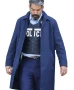 The Exorcist 2027 Chiwetel Ejiofor Blue Long Coat for men