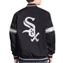 Chicago White Sox Black Varsity Satin Jacket