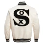 Chicago White Sox Retro Classic Rib Full Snap Satin Jacket