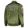 Sacramento Kings Green Bomber Jacket for men