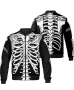 Halloween Skeleton Personalized Black Spooky Season Bomber Jacket