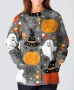 Scrub Halloween Graphics Uniform Jacket