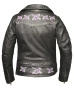 Purple Rose Motorcycle Leather Jacket