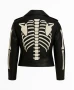 Halloween Skeleton Cosplay Biker Leather Jacket