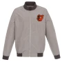 Baltimore Orioles Grey Zip Up Jacket