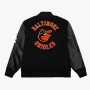 Baltimore Orioles Black Out Full-Snap Varsity Jacket