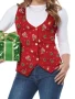Christmas Women Red Vest