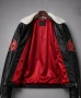 Halloween Shadow Hedgehog Leather Jacket for men