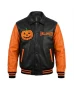Halloween Pumpkin Leather Jacket