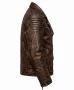 Halloween Skull Back Leather Jacket for men