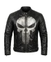 Halloween Punisher Skull Leather Jacket