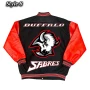 Classic Buffalo Sabres Full-Snap Varsity Jacket