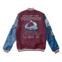 Colorado Avalanche Biker Leather Varsity Jacket
