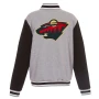 Minnesota Wild Zip Up Wool Jacket