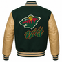 Minnesota Wild Bomber Varsity Jacket