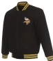 Minnesota Vikings Black Varsity Jacket