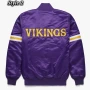 Minnesota Vikings Purple Satin Jacket for men