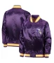 Minnesota Vikings Full-Snap Purple Satin Jacket