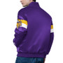 Minnesota Vikings Triple Option Full Snap Satin Jacket