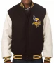 Minnesota Vikings Varsity Black Jacket