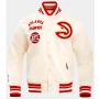 White Atlanta Hawks Jacket