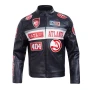 Atlanta Hawks Biker Leather Jacket