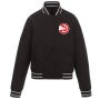 Atlanta Hawks Black Poly Twill Black Jacket