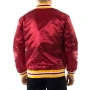 Atlanta Hawks Full Snap Red Satin Jacket