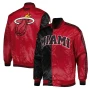 Miami Heat Letterman Full Snap Jacket