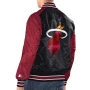 Miami Heat Satin Bomber Varsity Jacket