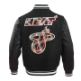 Miami Heat Prep Black Varsity Jacket