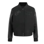 Miami Heat Triple Varsity Black Jacket