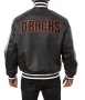Arizona Diamondbacks Black Leather Jacket