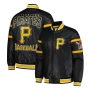 Pittsburgh Pirates Biker Leather Varsity Jacket