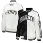 Brooklyn Nets Letterman Satin Jacket