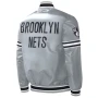 Brooklyn Nets Satin Bomber Jacket for men