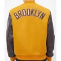 Brooklyn Nets Full Snap Varsity Bomber Jacket